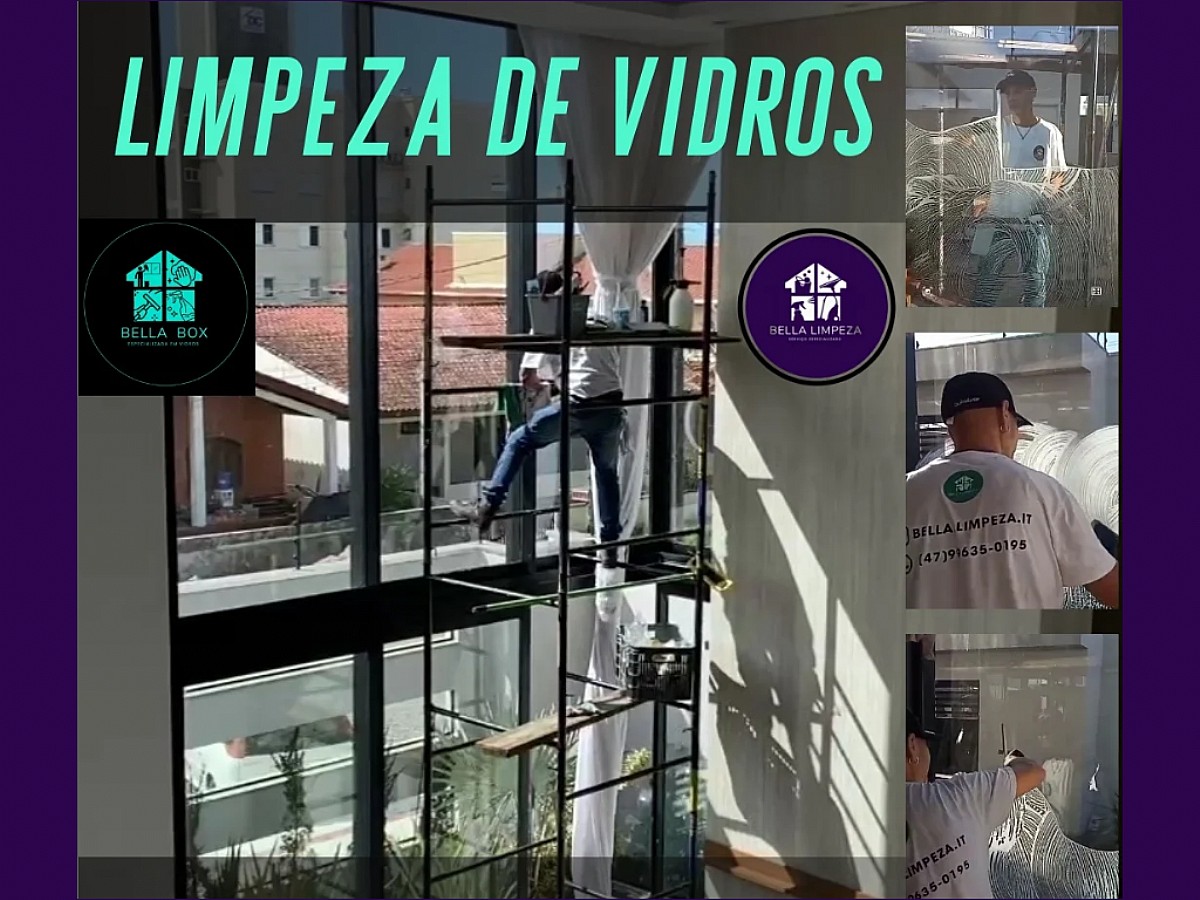Limpeza Vidros ou Vitrine com Máquina Desmineralizadora 